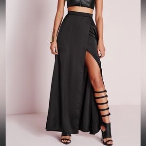 Topshop Black Wrap‎ Skirt